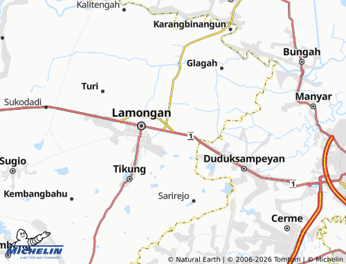 MICHELIN-Landkarte Rejosari - ViaMichelin