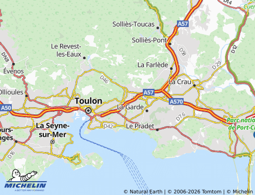 Mappa MICHELIN La Valette-du-Var - ViaMichelin