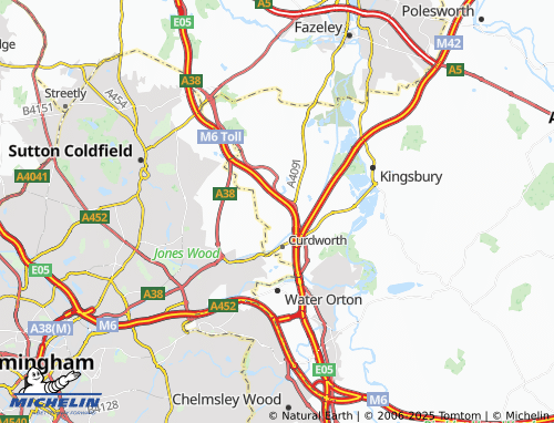 Mapa MICHELIN Wishaw - ViaMichelin