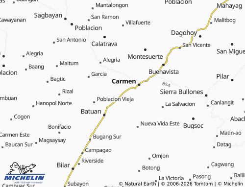 MICHELIN Tambo-an map - ViaMichelin