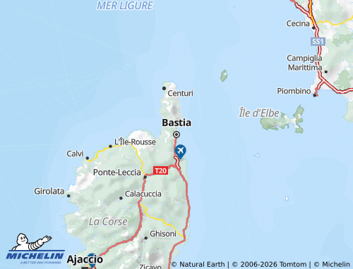 Mappa MICHELIN Alta Corsica - ViaMichelin