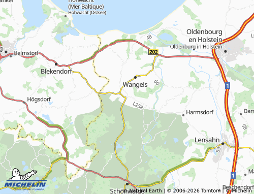 MICHELIN Hansühn map - ViaMichelin