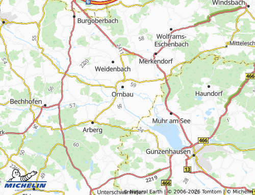 Mappa MICHELIN Gern - ViaMichelin