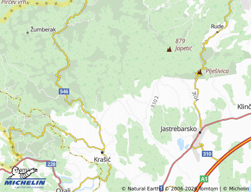 Mapa MICHELIN Goljak - ViaMichelin