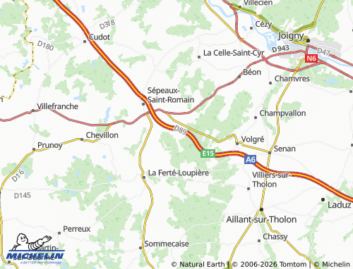 Mappa MICHELIN La Fosse Simon - ViaMichelin