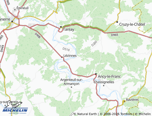 Kaart MICHELIN Ancy-le-Libre - ViaMichelin
