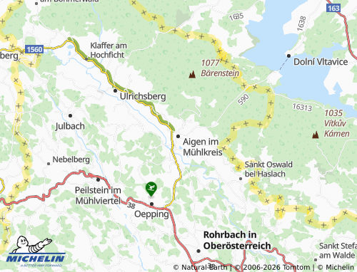 MICHELIN Aigen im Mühlkreis map - ViaMichelin