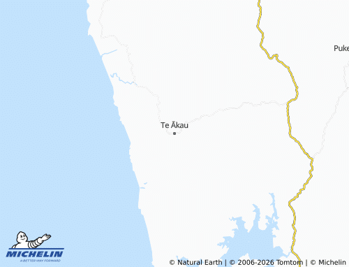 Mapa MICHELIN Te Ākau - ViaMichelin