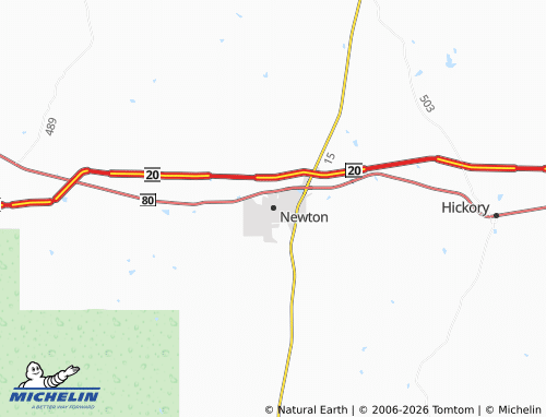 Mapa MICHELIN Newton - ViaMichelin