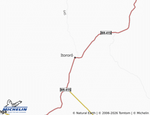 Carte MICHELIN Itororó - ViaMichelin