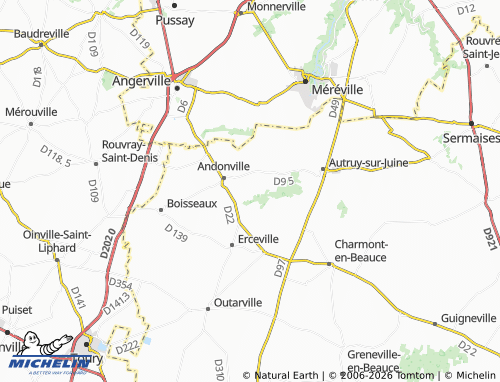MICHELIN Richerelles map - ViaMichelin