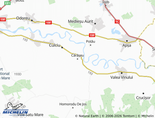 Mappa MICHELIN Cărășeu - ViaMichelin