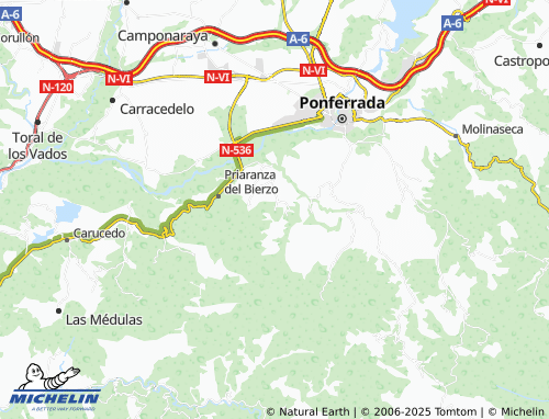 MICHELIN-Landkarte Orbanajo - ViaMichelin