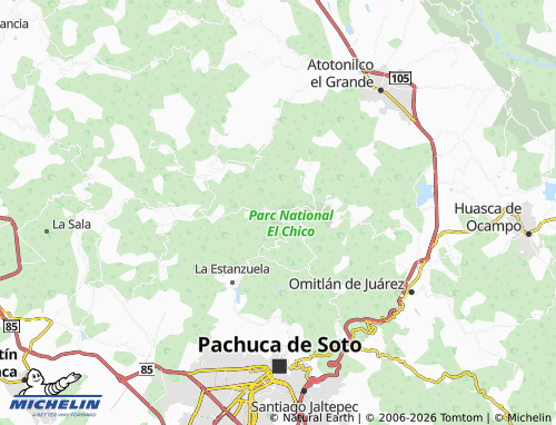 Mapa MICHELIN Mineral Del Chico - ViaMichelin