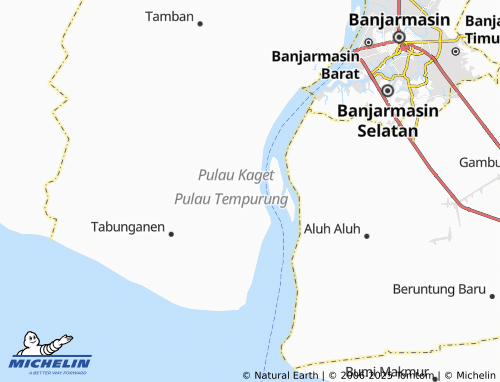 MICHELIN-Landkarte Tabunganen Muara - ViaMichelin