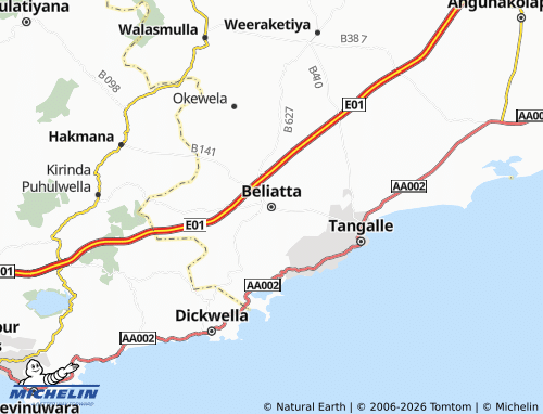 Mapa MICHELIN Beliatta - ViaMichelin