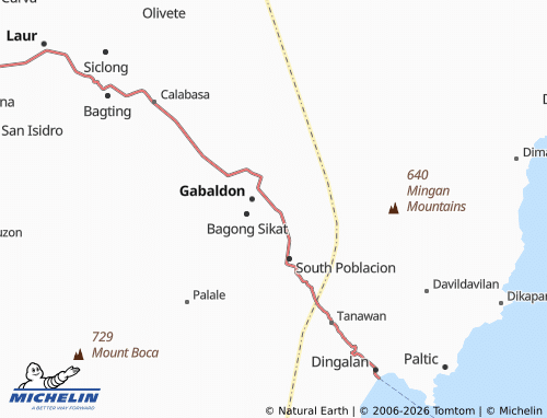 MICHELIN Malinao map - ViaMichelin