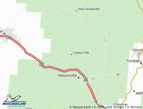 Mappa MICHELIN Carbon Hill - ViaMichelin