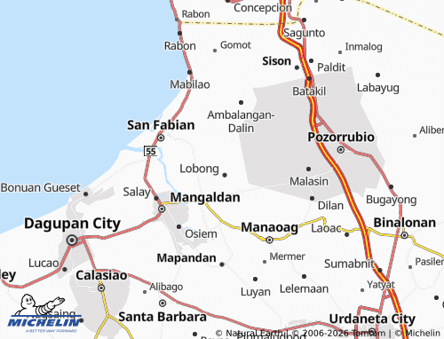 MICHELIN Anonang map - ViaMichelin