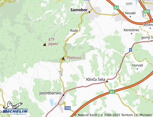 Mapa MICHELIN Orešje Okićko - ViaMichelin