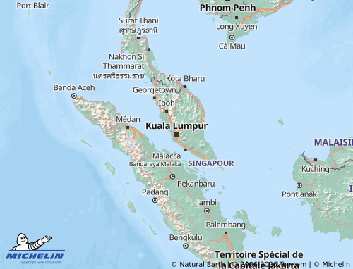 MICHELIN-Landkarte Malaysia - ViaMichelin