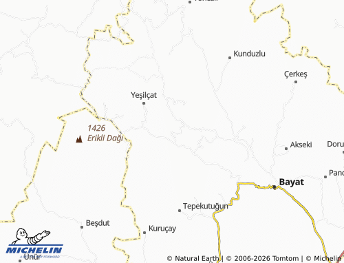 MICHELIN Tevekli map - ViaMichelin