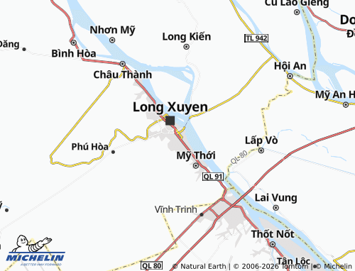 MICHELIN Mỹ Long map - ViaMichelin