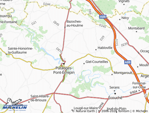MICHELIN Les Brousses map - ViaMichelin
