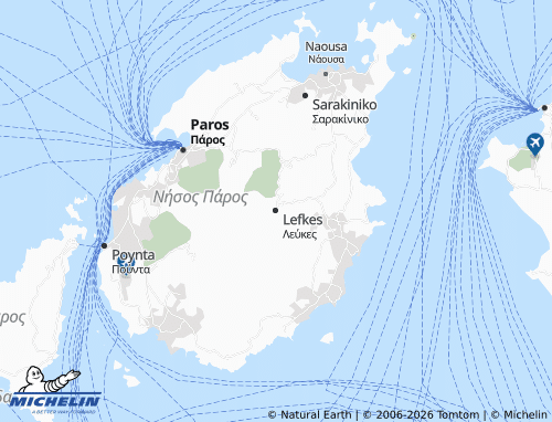 Carte MICHELIN Lefkes - ViaMichelin
