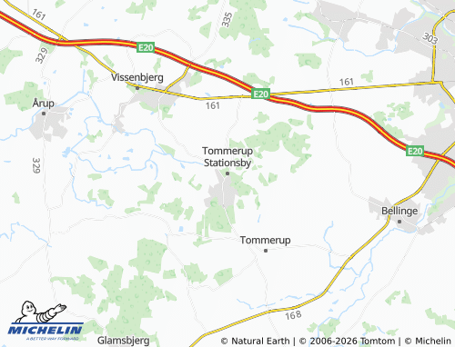 MICHELIN Tommerup Stationsby map - ViaMichelin