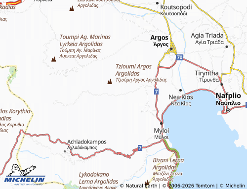 MICHELIN Elliniko map - ViaMichelin