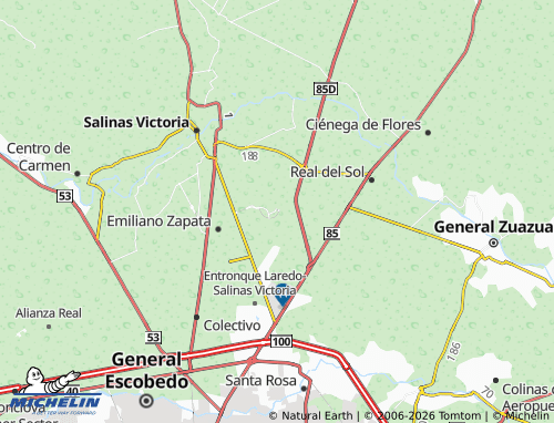 Mappa MICHELIN Los Pilares Primer Sector - ViaMichelin