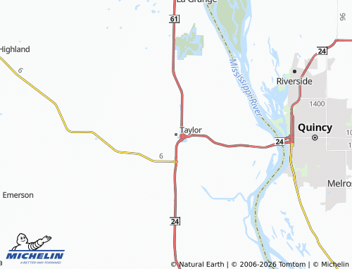 Carte MICHELIN Taylor - ViaMichelin