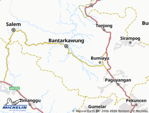MICHELIN Pangebatan map - ViaMichelin