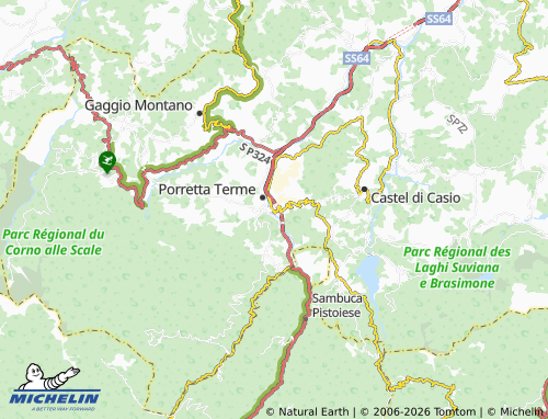 MICHELIN Berzantina map - ViaMichelin
