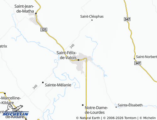 MICHELIN Saint-Félix-de-Valois map - ViaMichelin