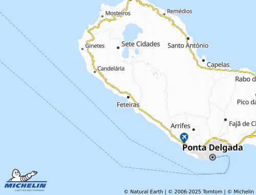 MICHELIN Feteiras map - ViaMichelin