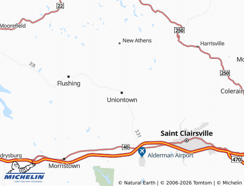 Kaart MICHELIN Uniontown - ViaMichelin