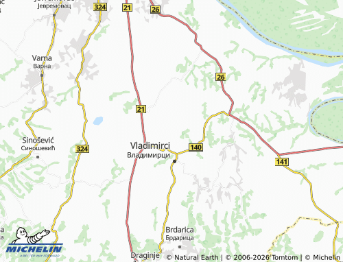 Mapa MICHELIN Mehovine - ViaMichelin