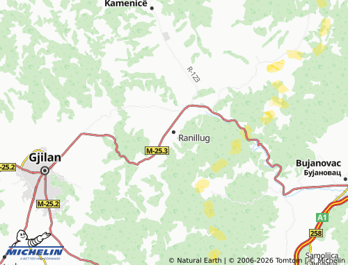 Carte MICHELIN Ranillug - ViaMichelin