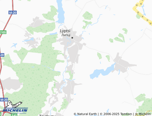 MICHELIN Slobozhanske map - ViaMichelin