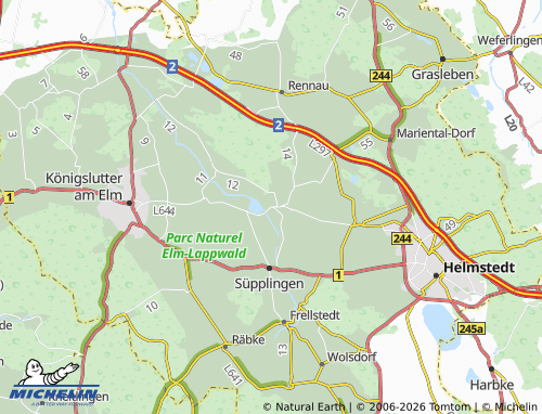 MICHELIN Süpplingenburg map - ViaMichelin