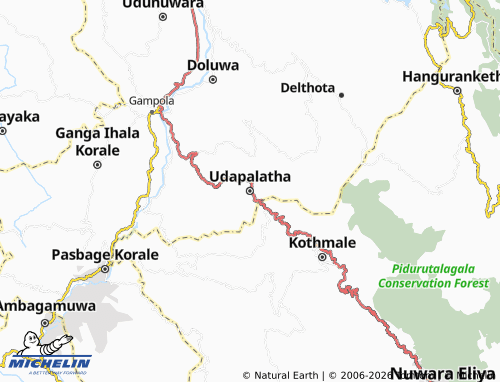 Mapa MICHELIN Udapalatha - ViaMichelin