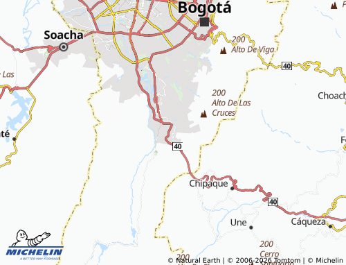 Mappa MICHELIN El Progreso Usme - ViaMichelin