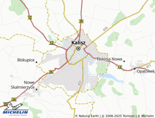 MICHELIN Czaszki map - ViaMichelin