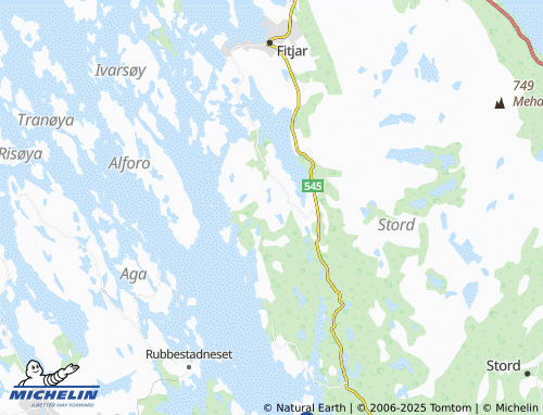 MICHELIN Bustetjørna map - ViaMichelin