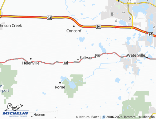 Mapa MICHELIN Sullivan - ViaMichelin