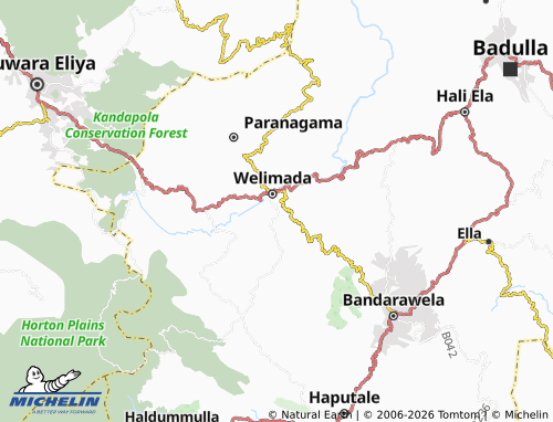 MICHELIN Dambavinna map - ViaMichelin