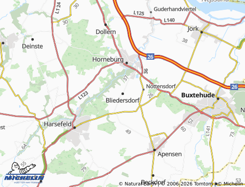 MICHELIN Bliedersdorf map - ViaMichelin