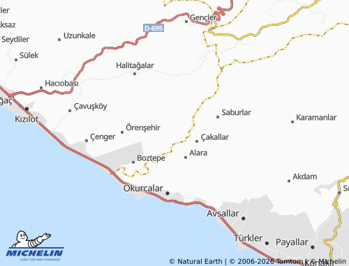 MICHELIN Karakaya map - ViaMichelin